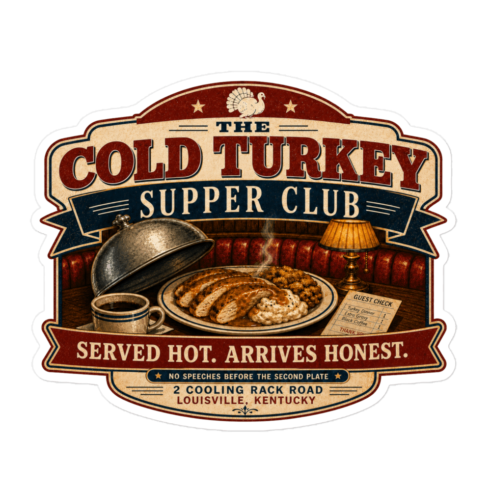 Cold Turkey Sticker - Soberlands