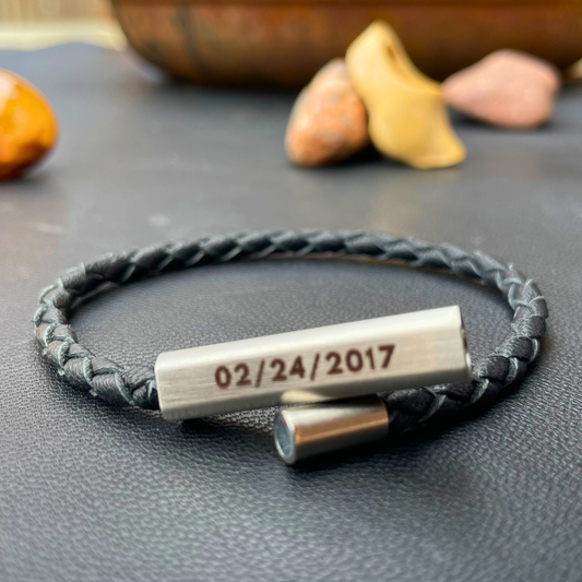 Handmade Personalized Leather Bracelet