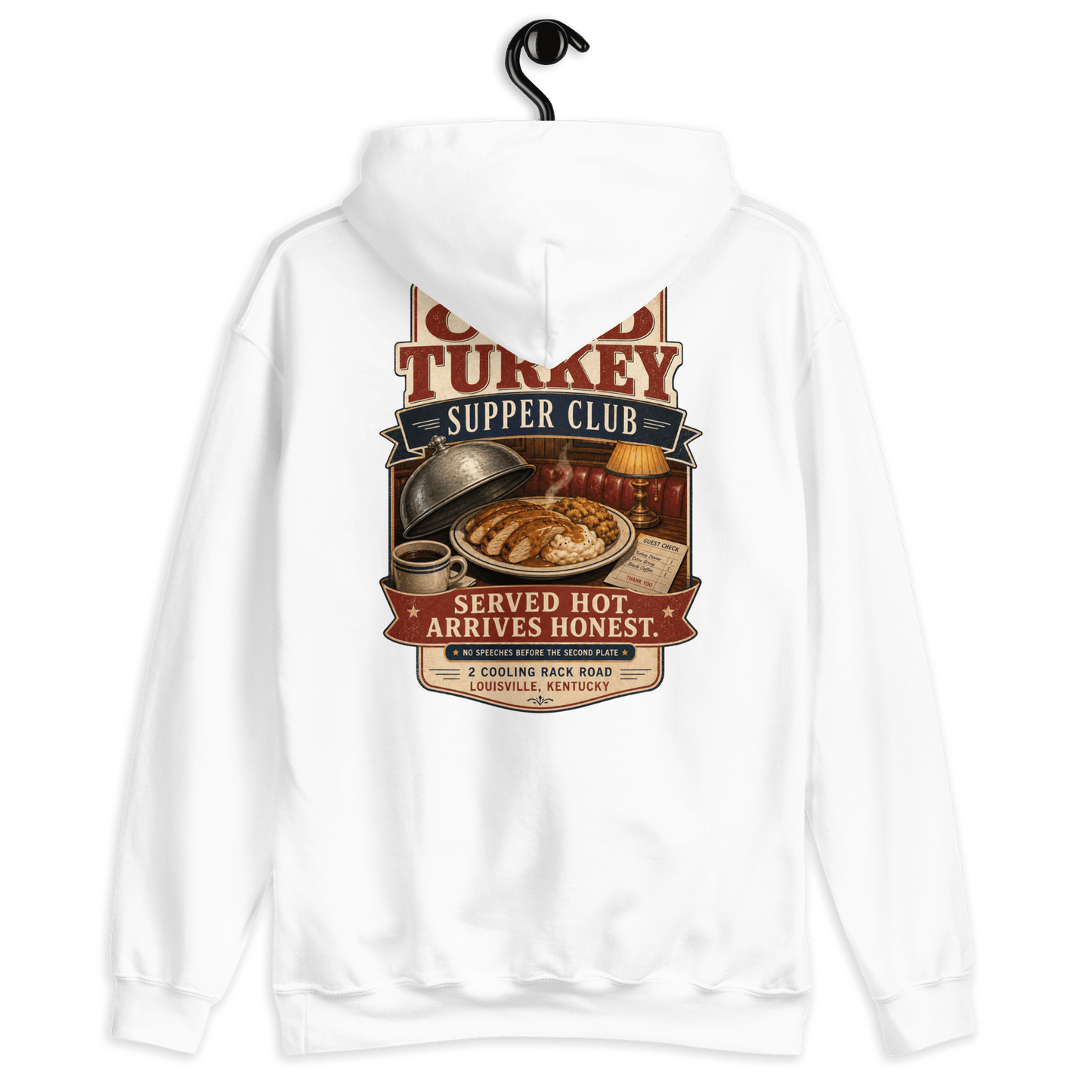 Cold Turkey Back Print Hoodie - Soberlands
