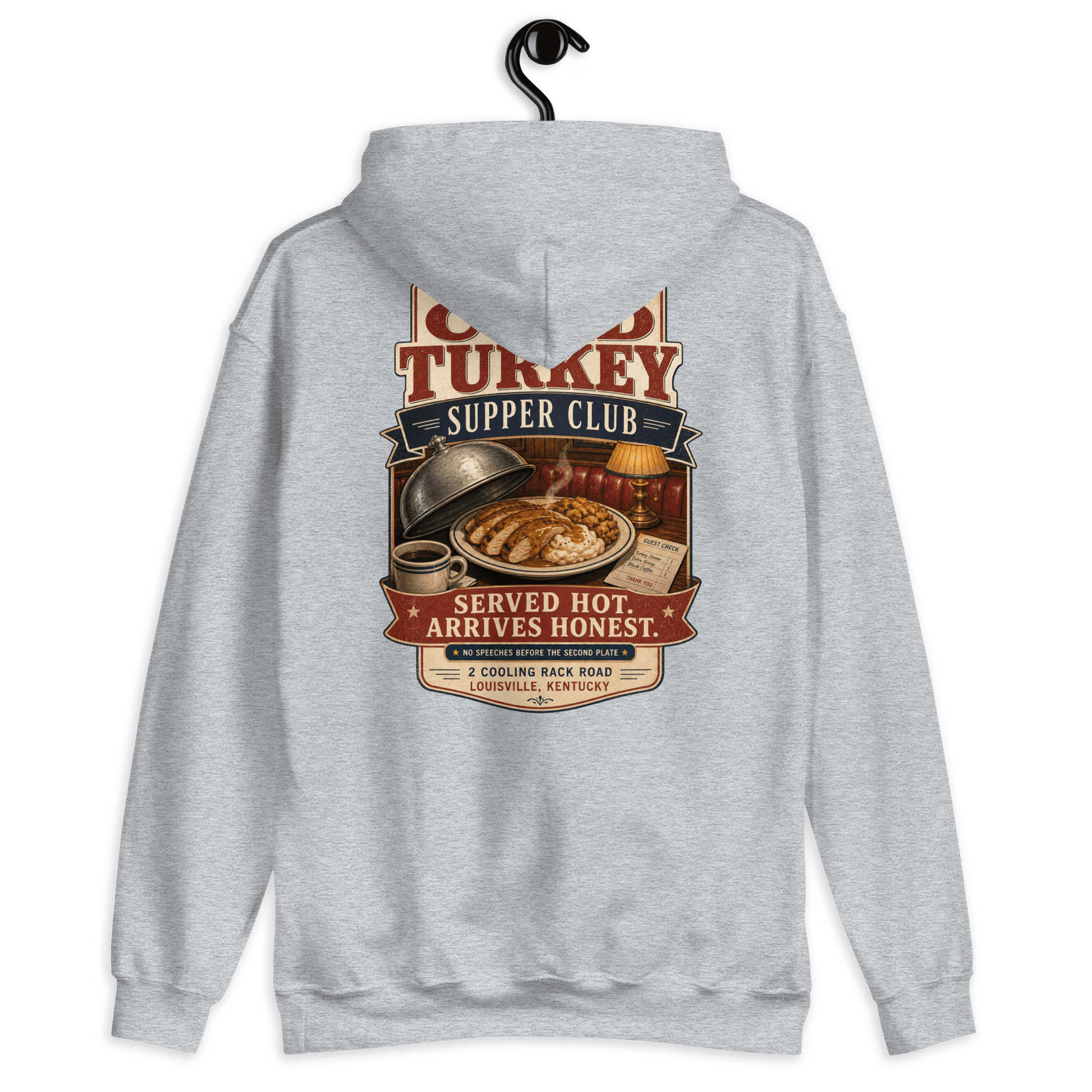 Cold Turkey Back Print Hoodie - Soberlands