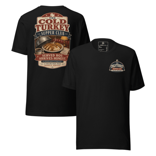 Cold Turkey Back Print Tee - Soberlands