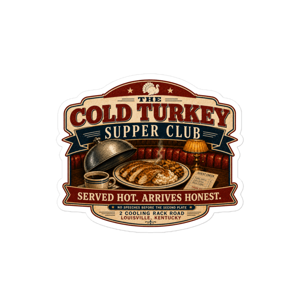 Cold Turkey Sticker - Soberlands