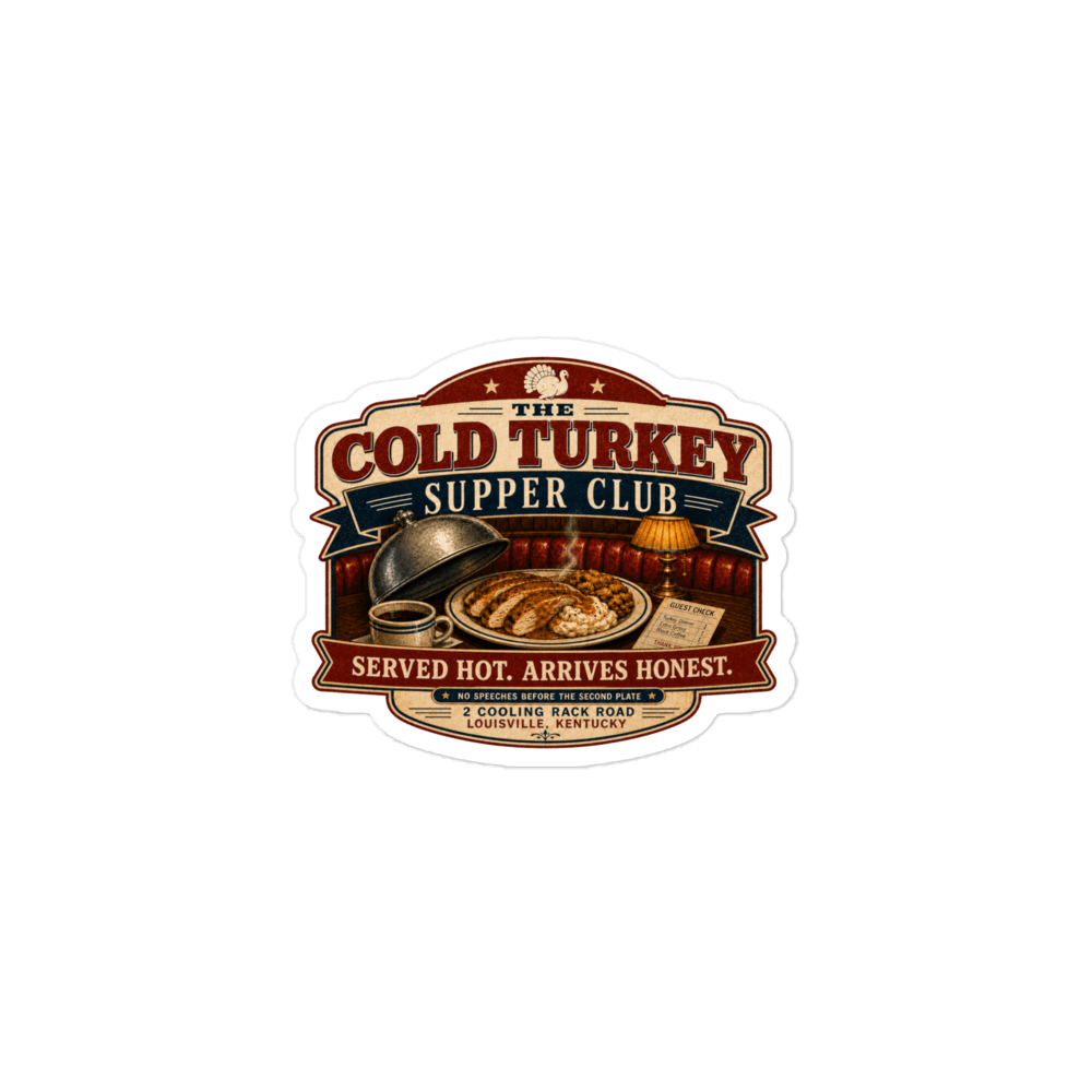 Cold Turkey Sticker - Soberlands