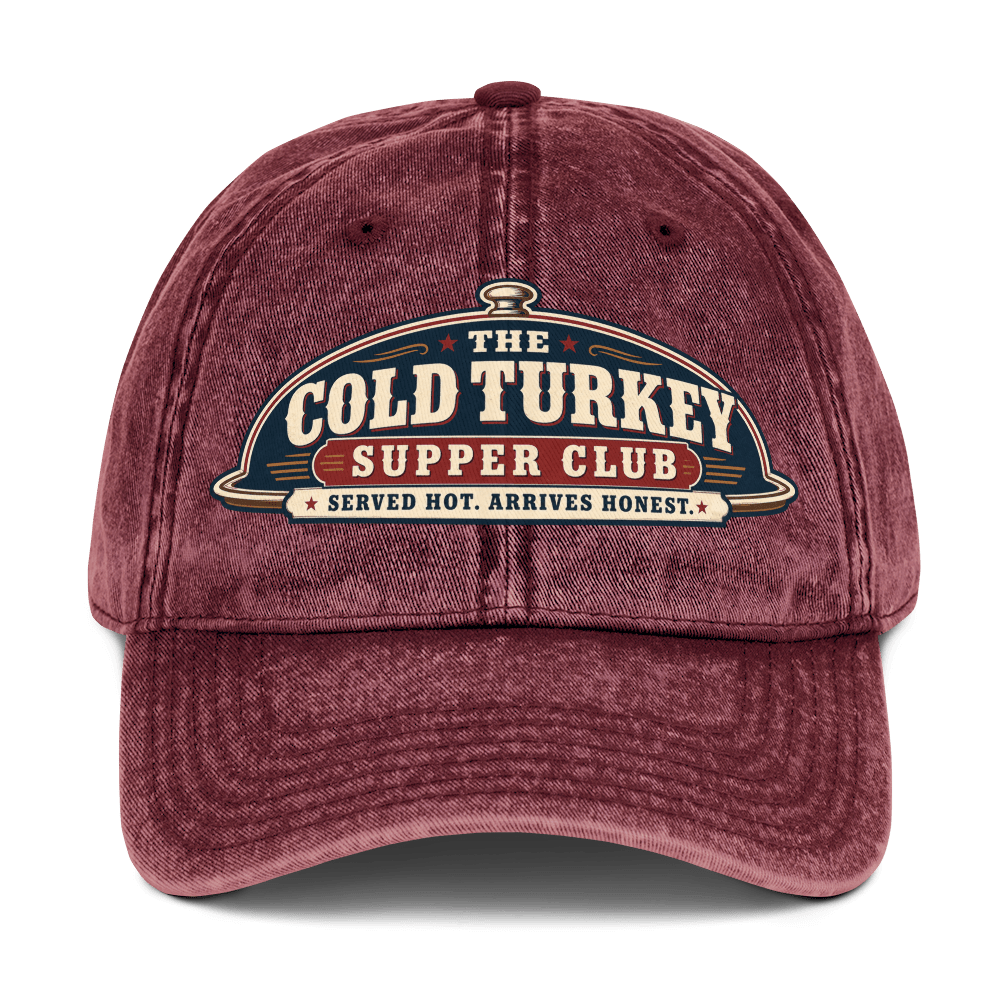 Cold Turkey Vintage Cap - Soberlands