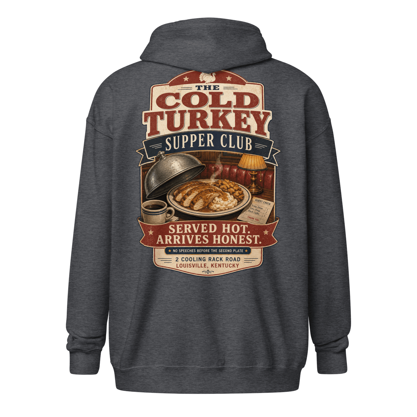 Cold Turkey Zip Hoodie - Soberlands