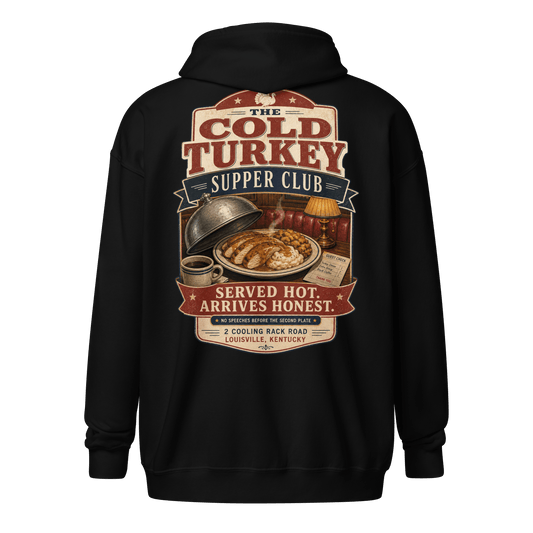 Cold Turkey Zip Hoodie - Soberlands