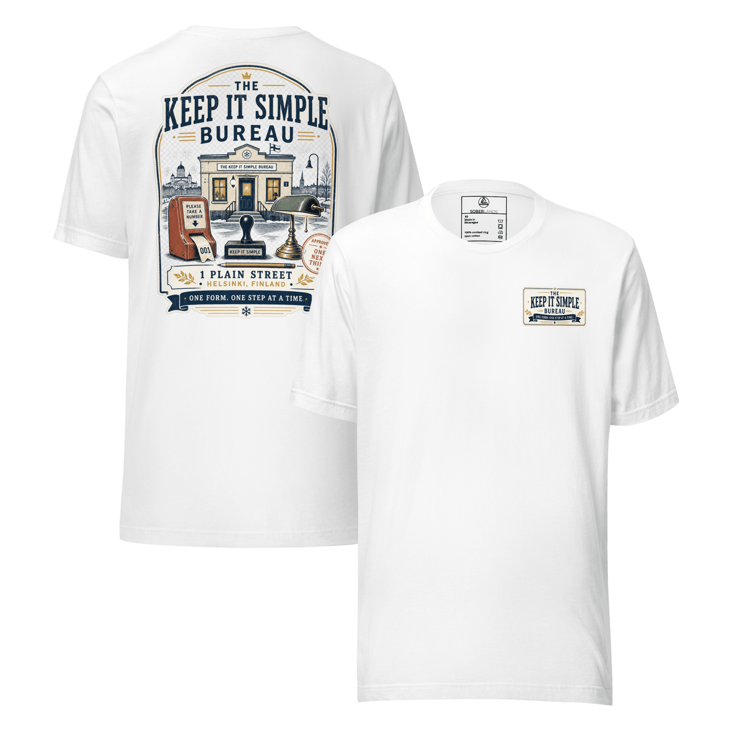 Keep It Simple Back Print Tee - Soberlands