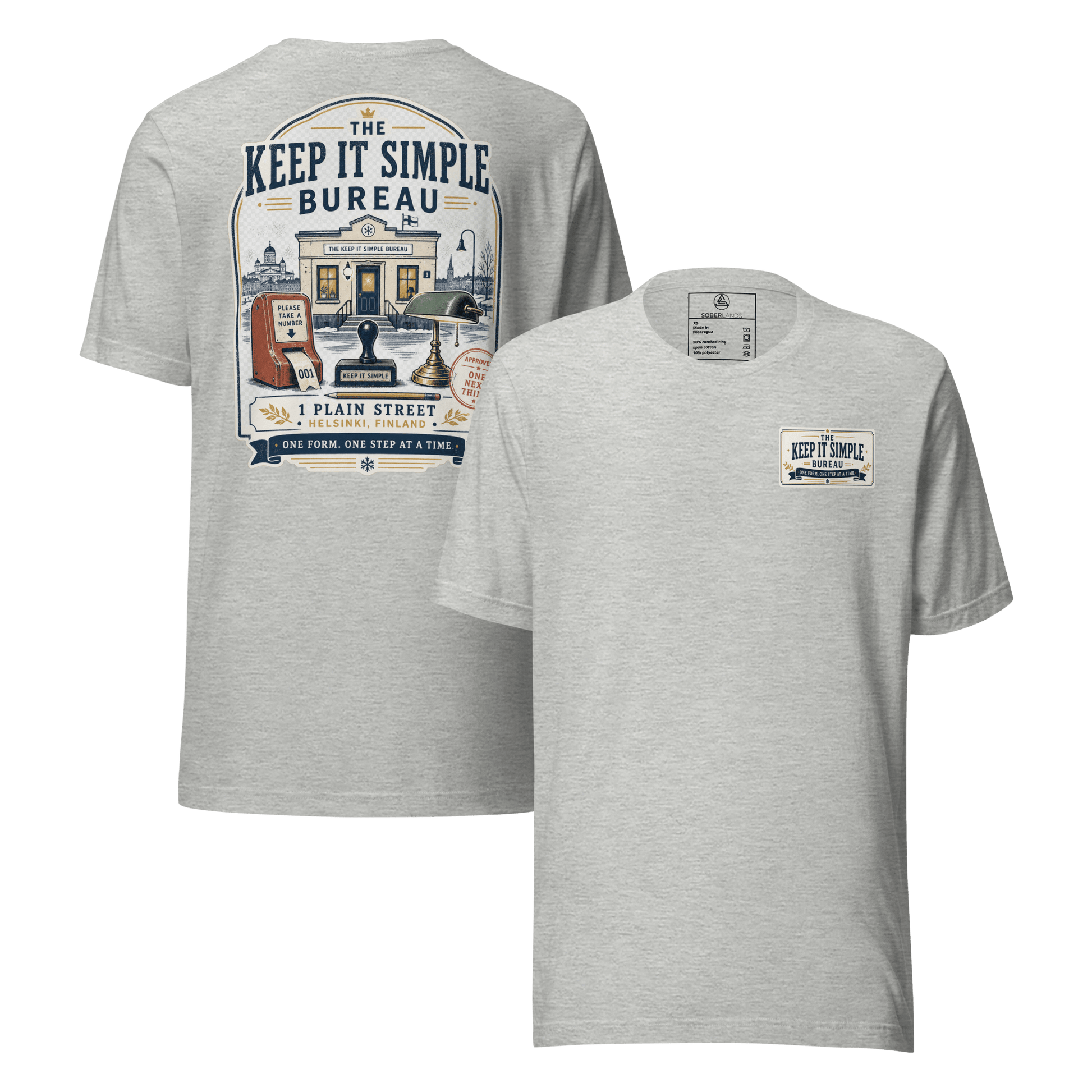 Keep It Simple Back Print Tee - Soberlands