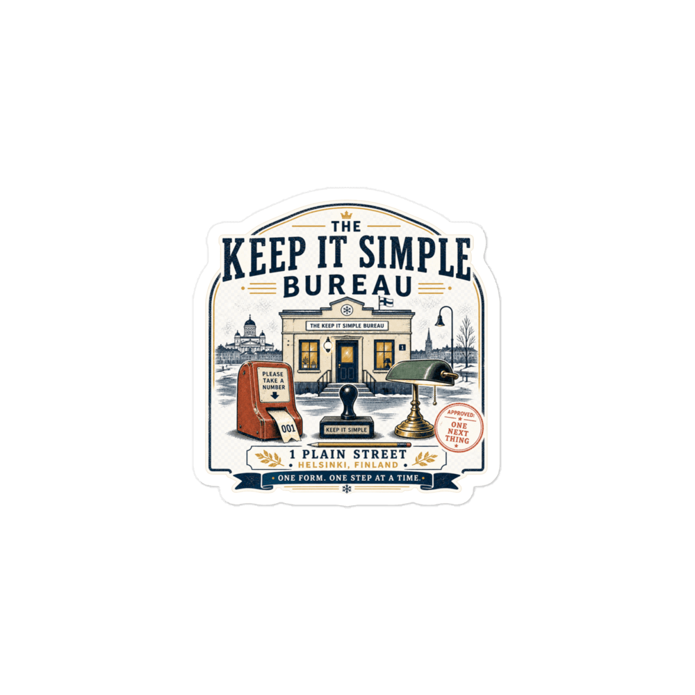 Keep It Simple Sticker - Soberlands