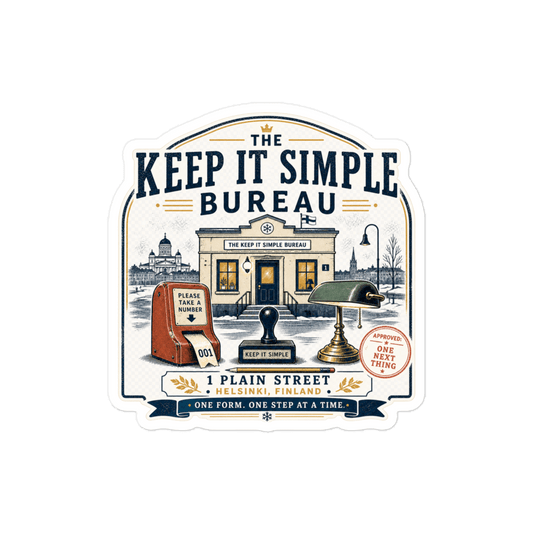Keep It Simple Sticker - Soberlands