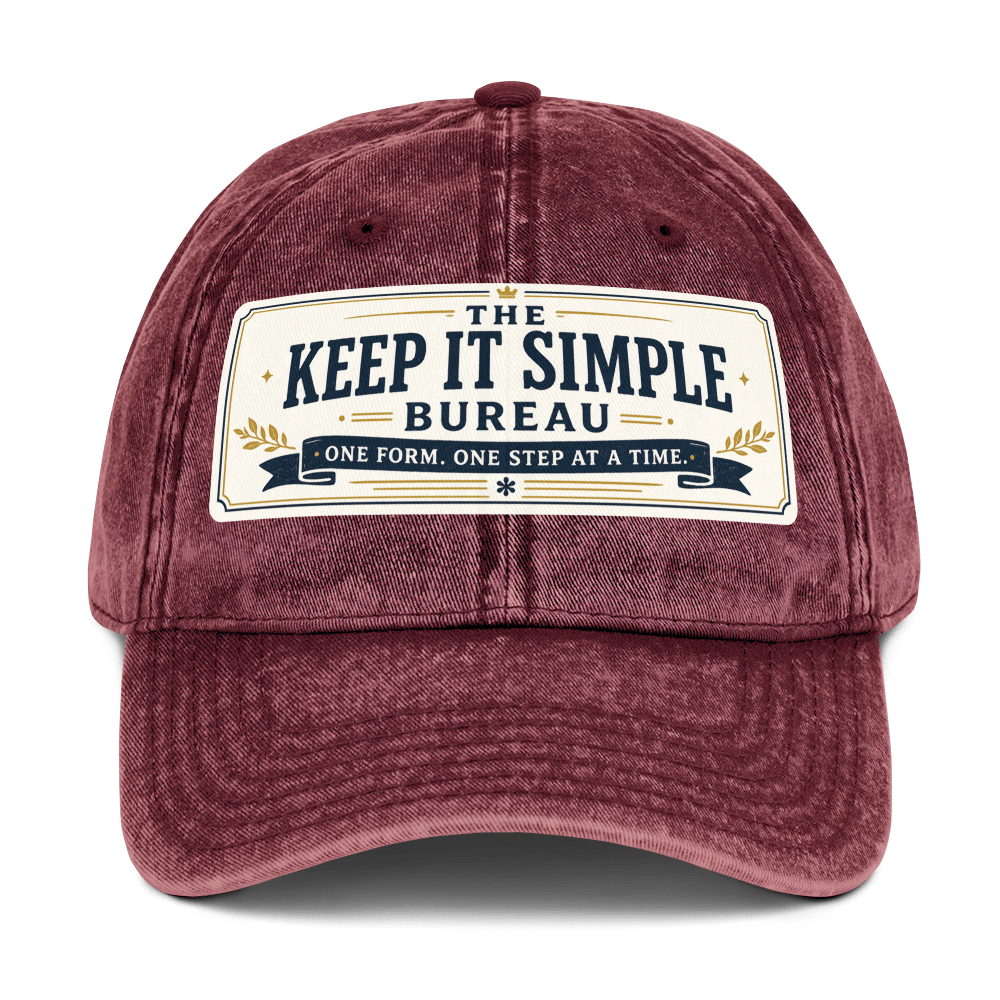 Keep It Simple Vintage Cap - Soberlands