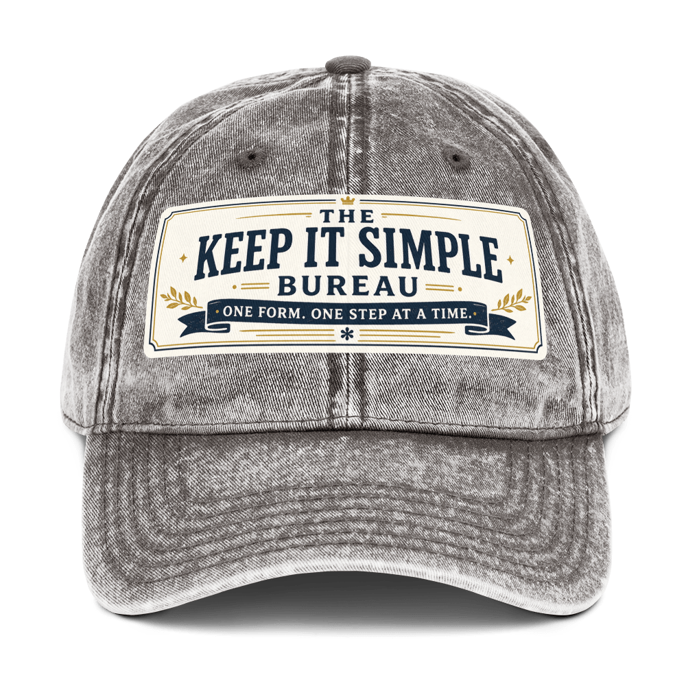 Keep It Simple Vintage Cap - Soberlands