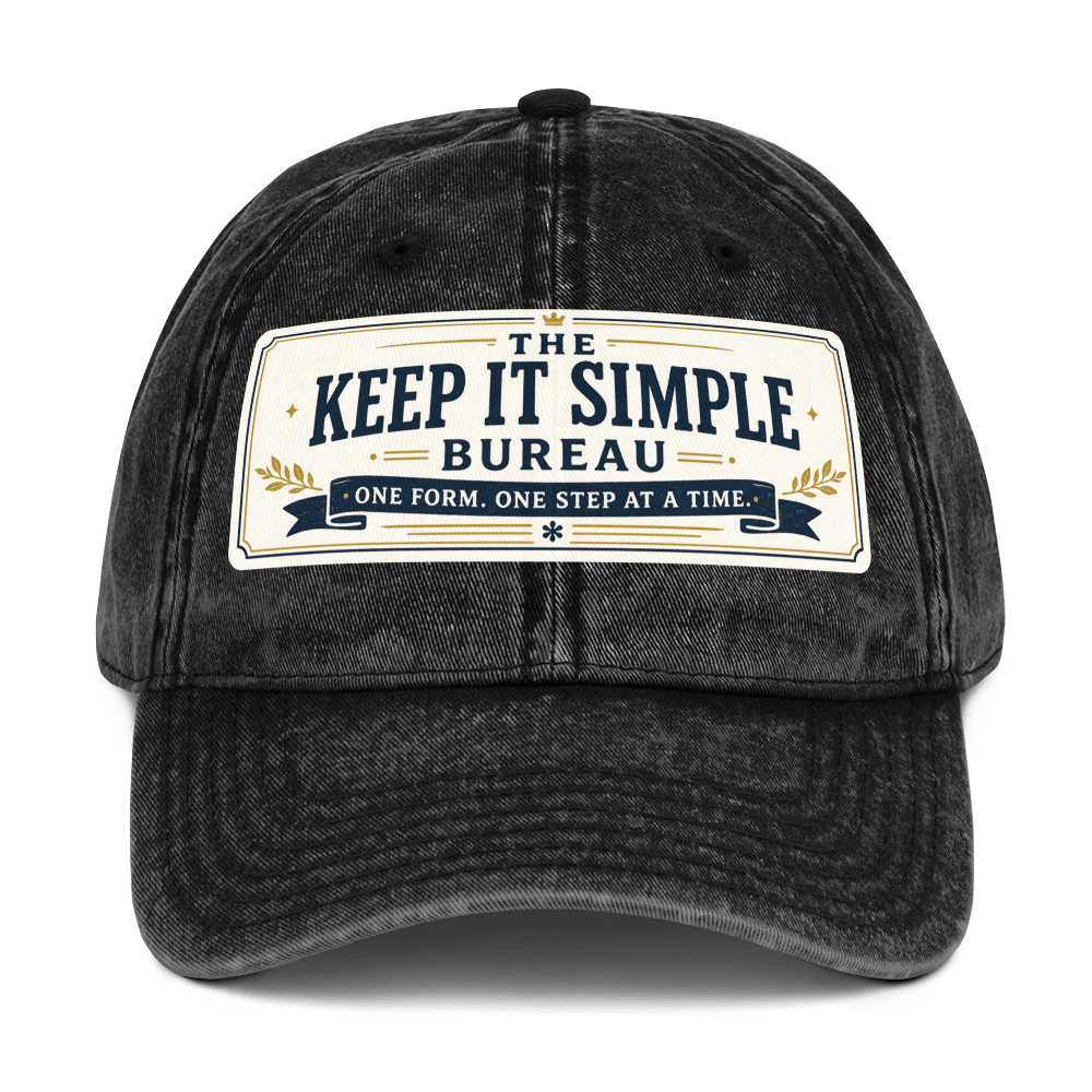 Keep It Simple Vintage Cap - Soberlands