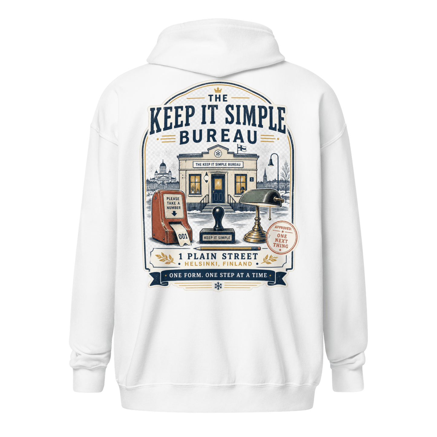 Keep It Simple Zip Hoodie - Soberlands