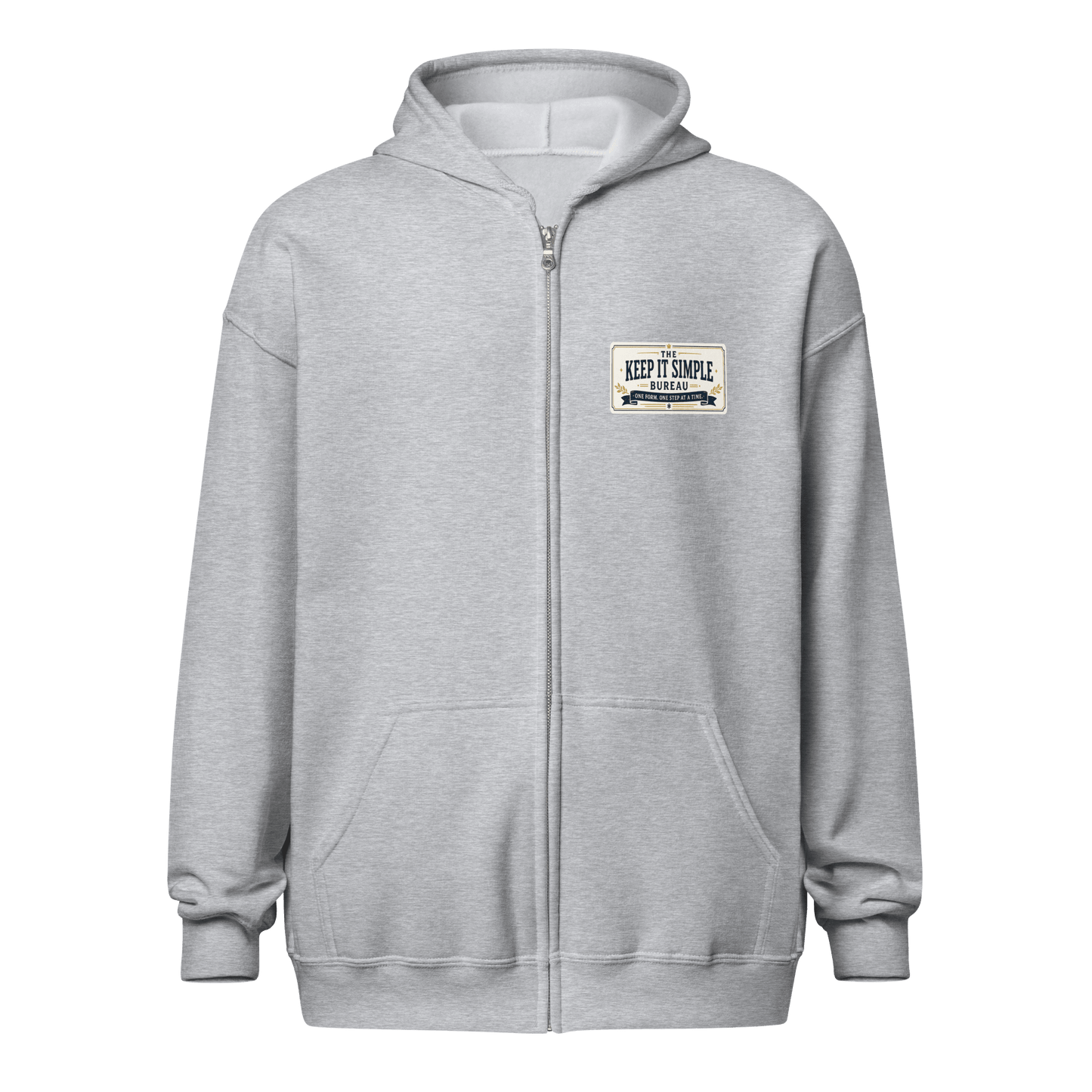 Keep It Simple Zip Hoodie - Soberlands