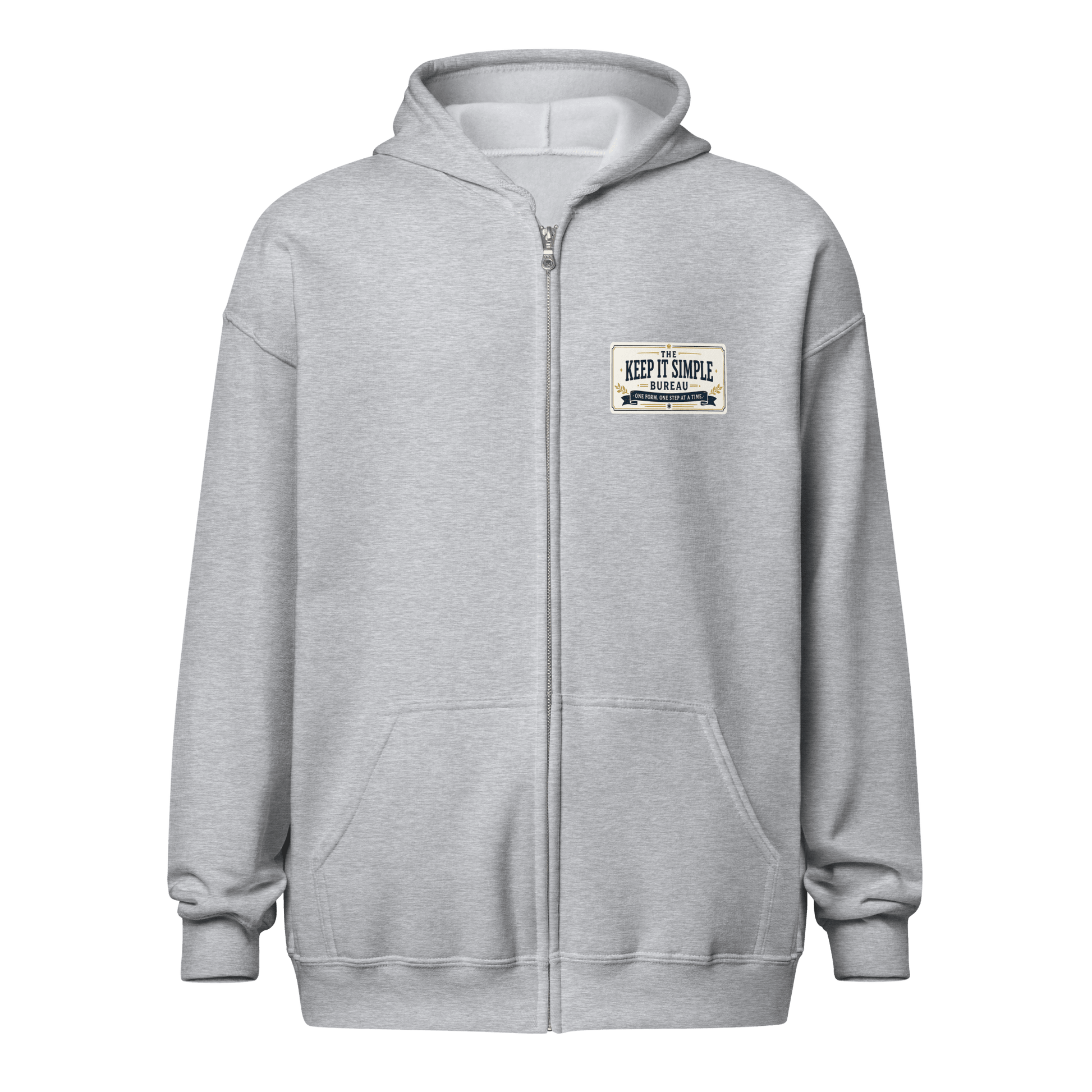 Keep It Simple Zip Hoodie - Soberlands