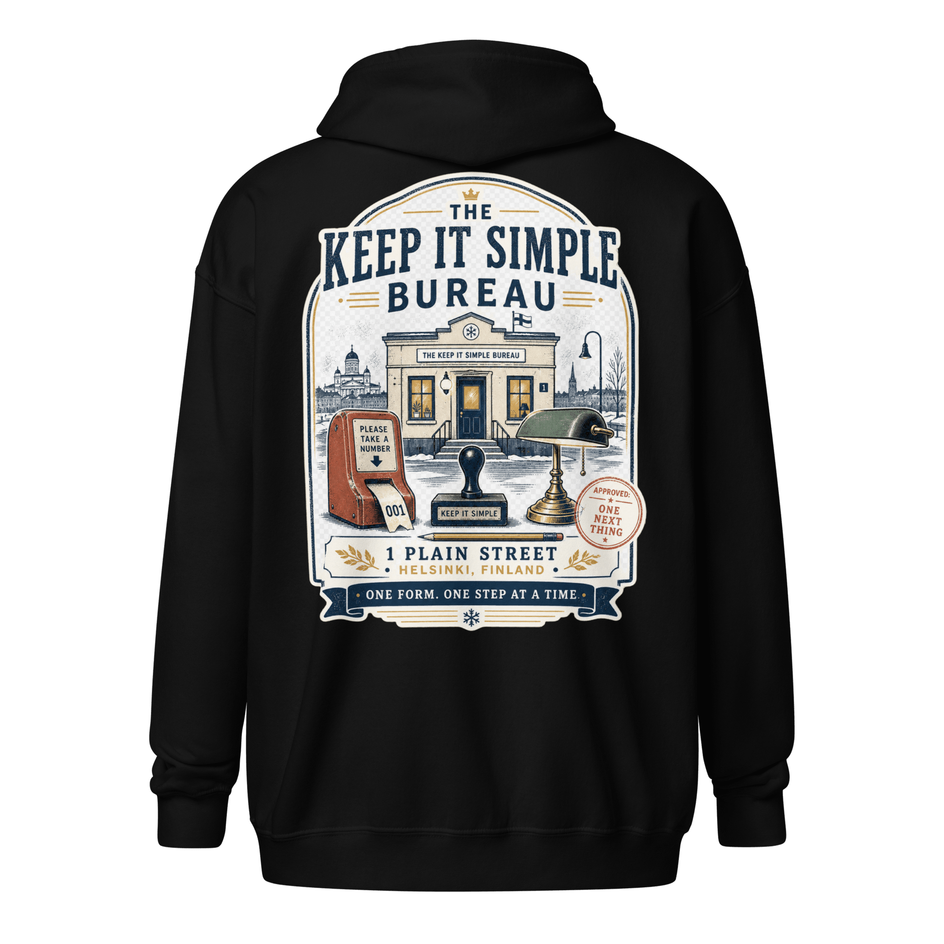 Keep It Simple Zip Hoodie - Soberlands