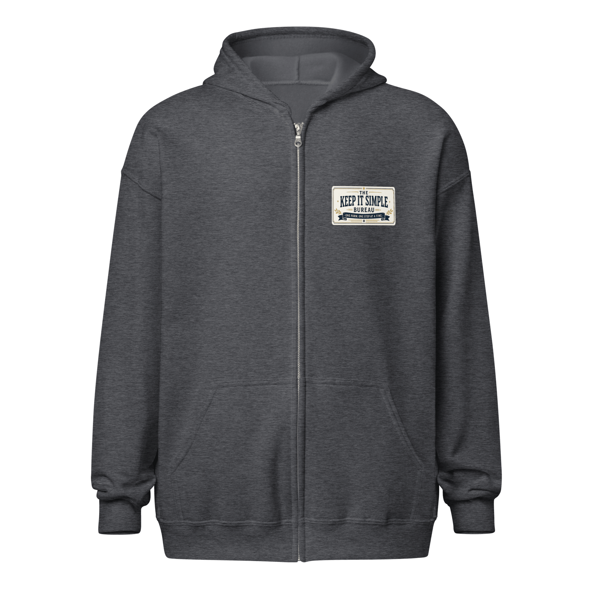 Keep It Simple Zip Hoodie - Soberlands