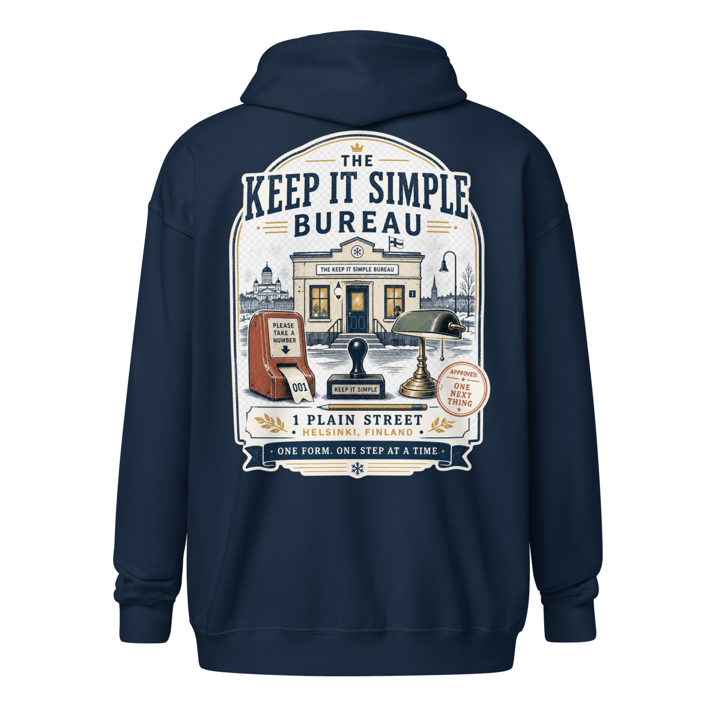 Keep It Simple Zip Hoodie - Soberlands
