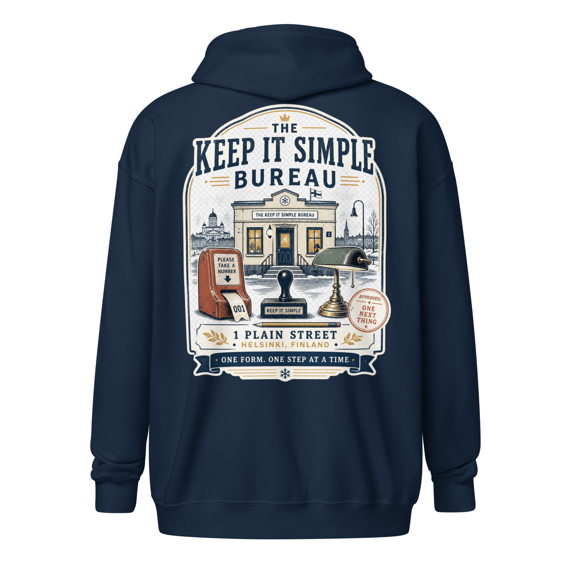 Keep It Simple Zip Hoodie - Soberlands
