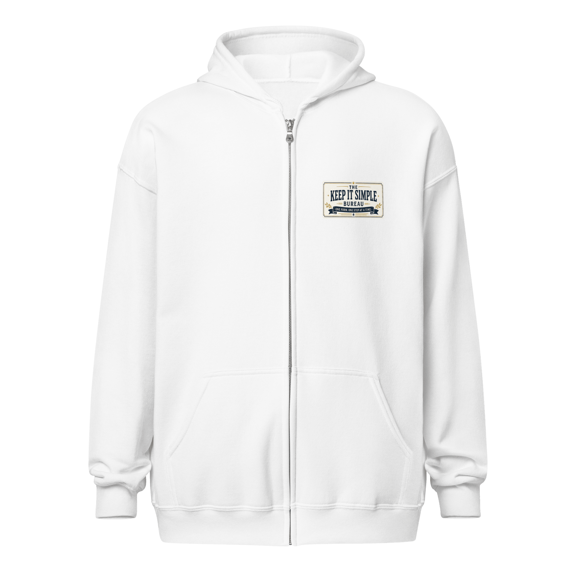 Keep It Simple Zip Hoodie - Soberlands