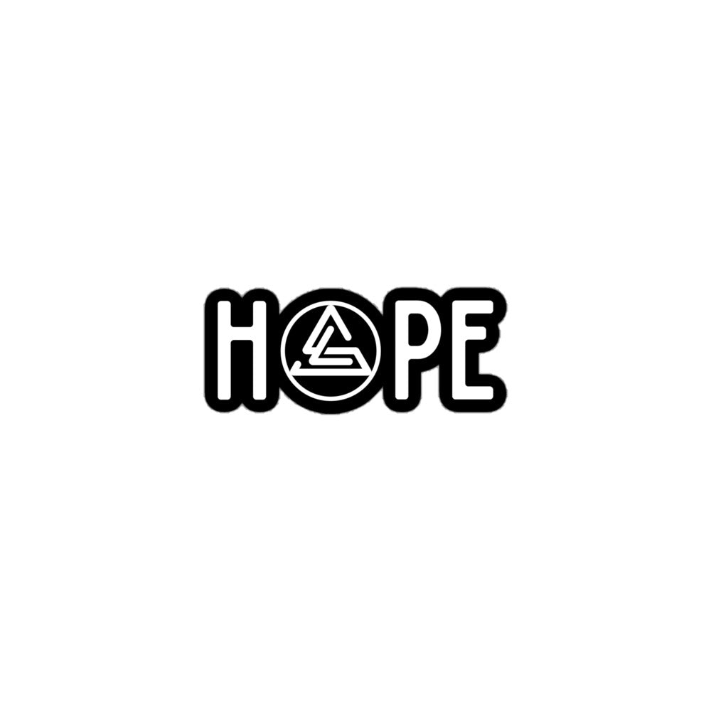 Hope White Stickers