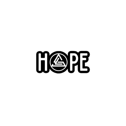 Hope White Stickers