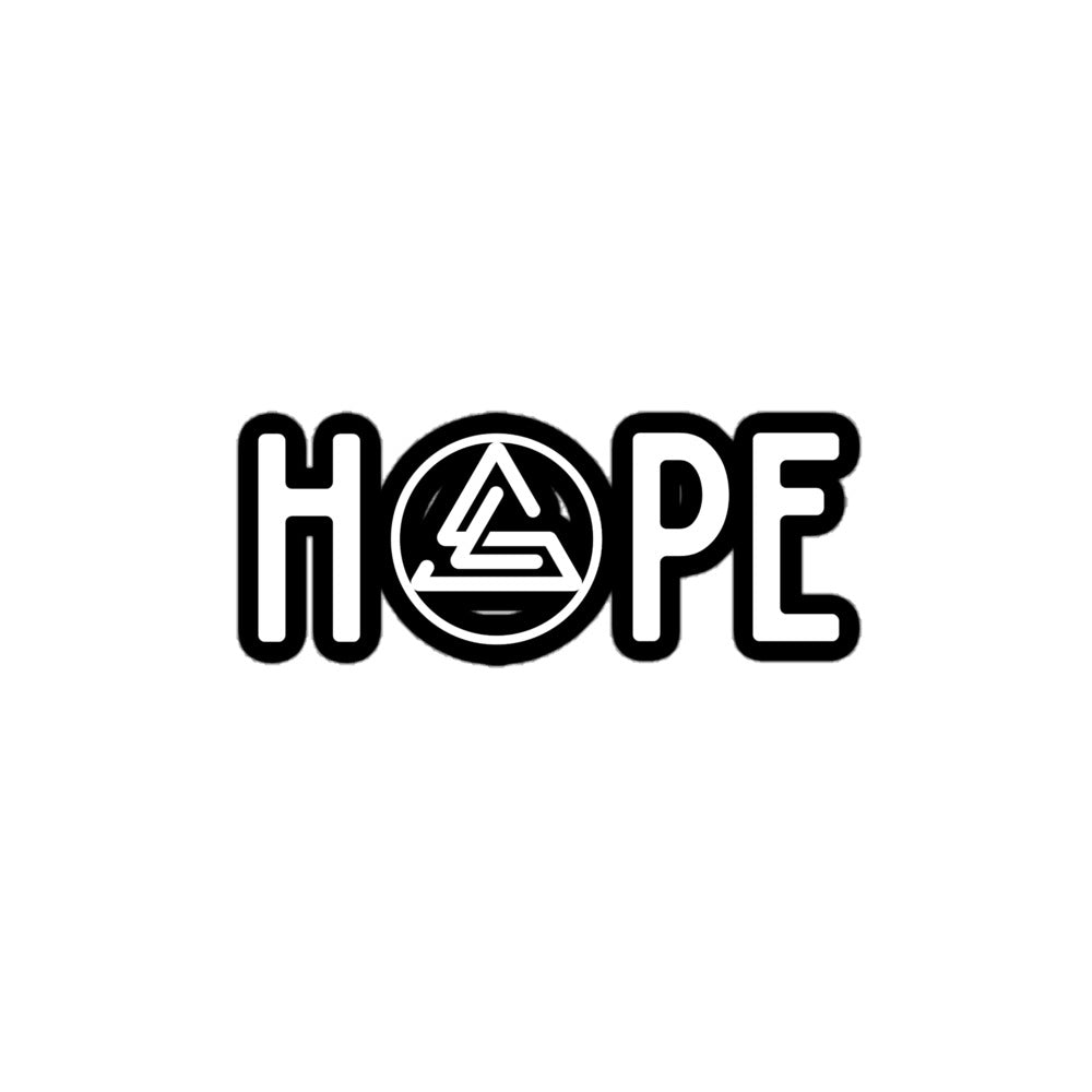 Hope White Stickers