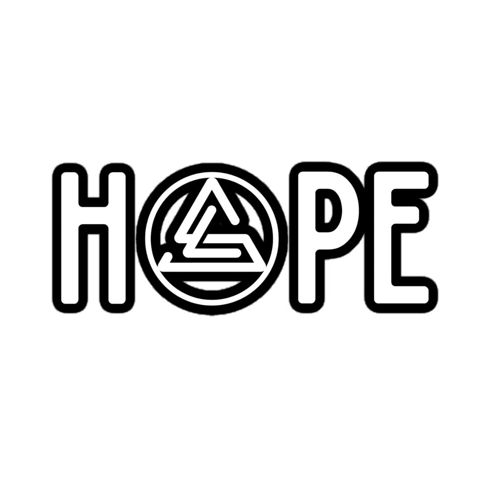 Hope White Stickers