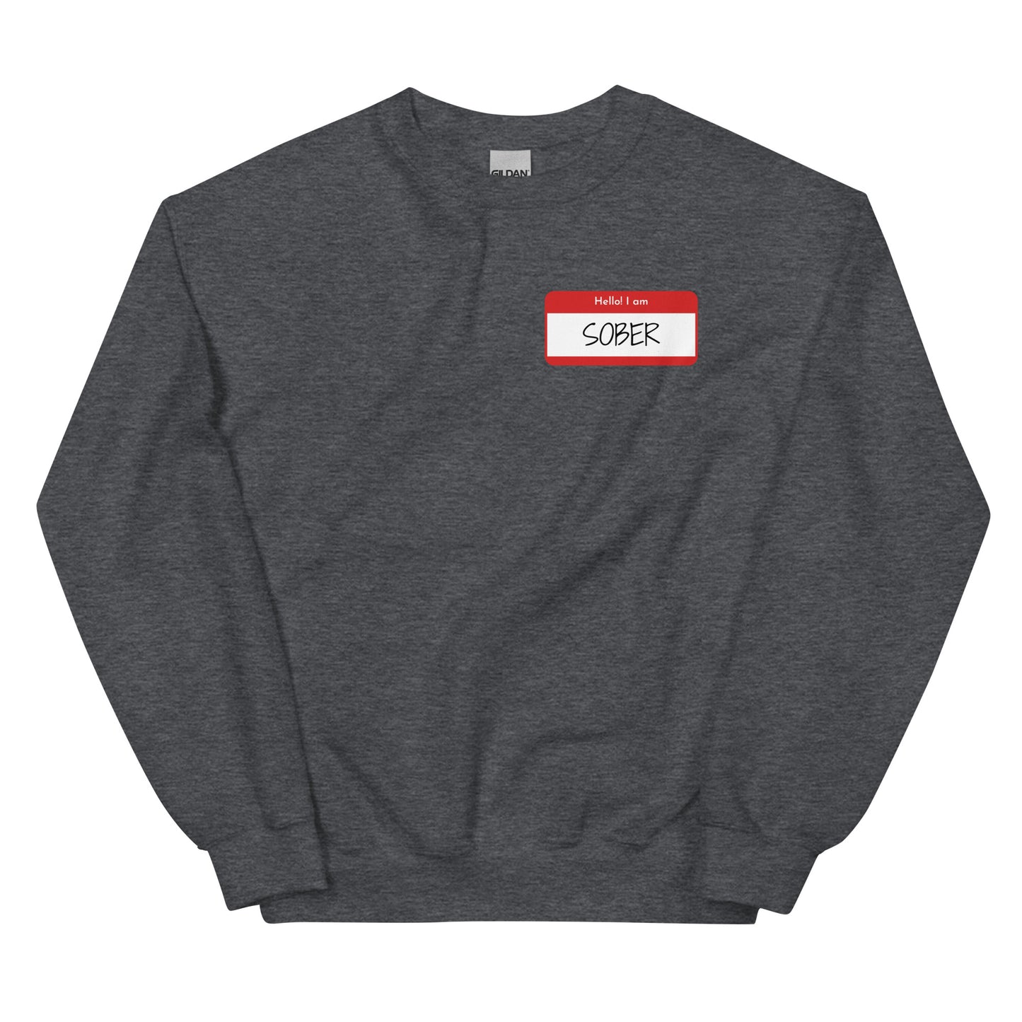 Sober Hello Sticker Sweatshirt