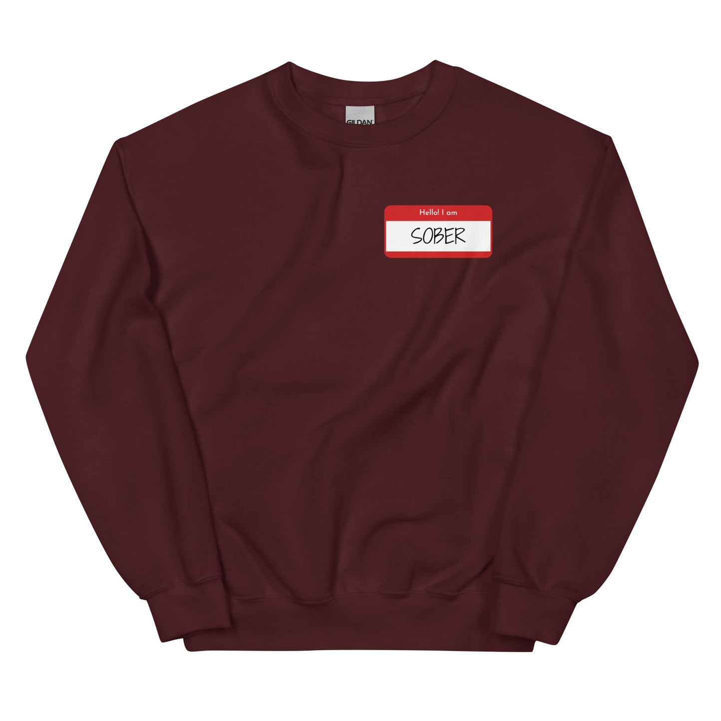 Sober Hello Sticker Sweatshirt