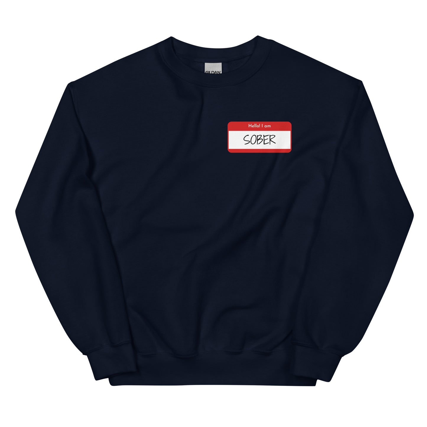 Sober Hello Sticker Sweatshirt