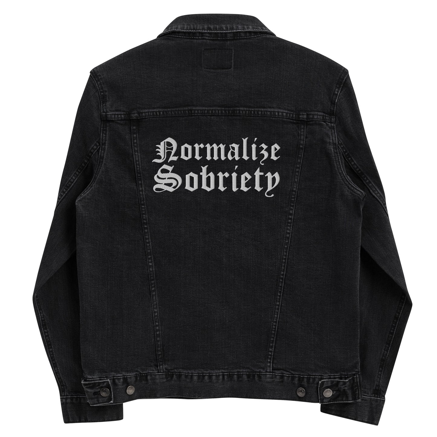 Normalize Sobriety AS Denim Jacket