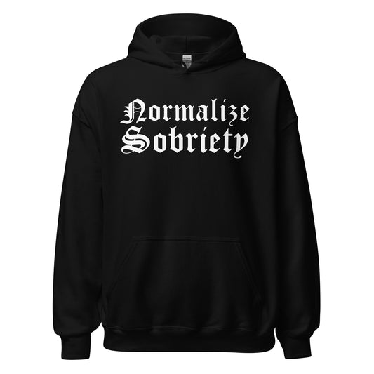 Normalize Sobriety AS Hoodie