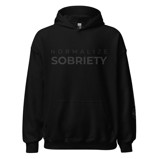 Normalize Sobriety MS BLCK Unisex Hoodie