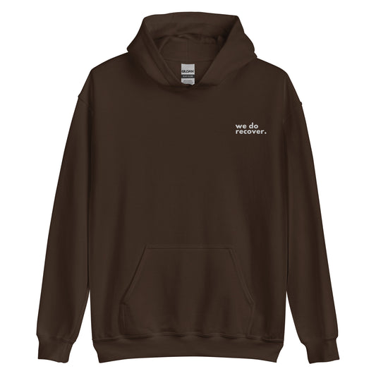 We Do Recover Embroidered Hoodie