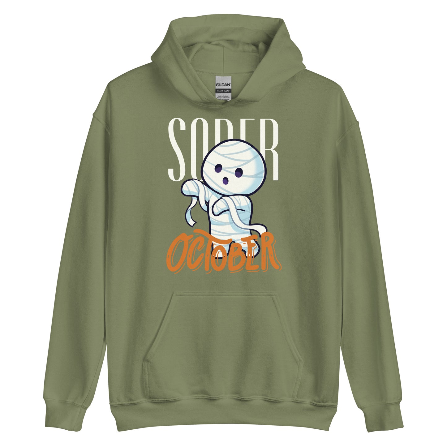 Sober October Ghost Hoodie