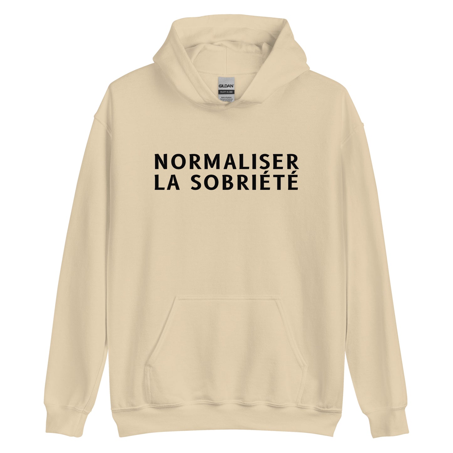 Normaliser la sobriété Hoodie