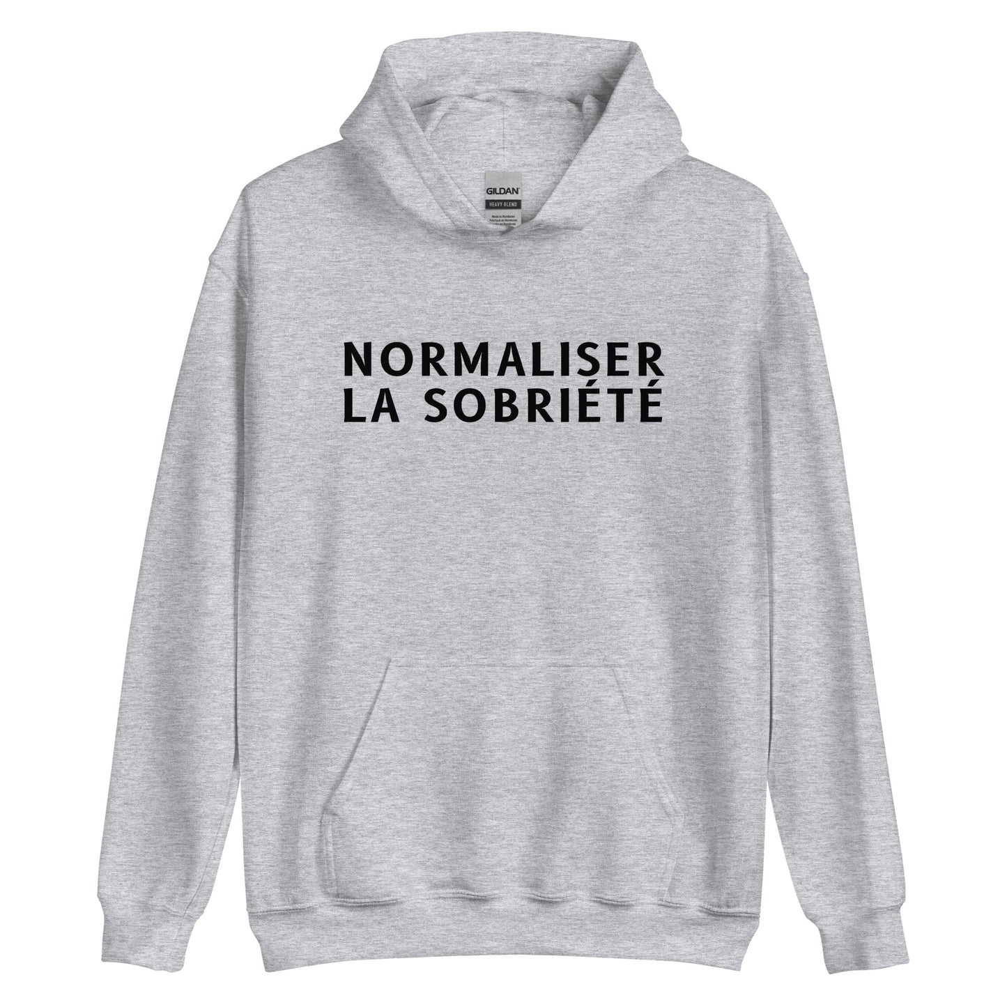 Normaliser la sobriété Hoodie