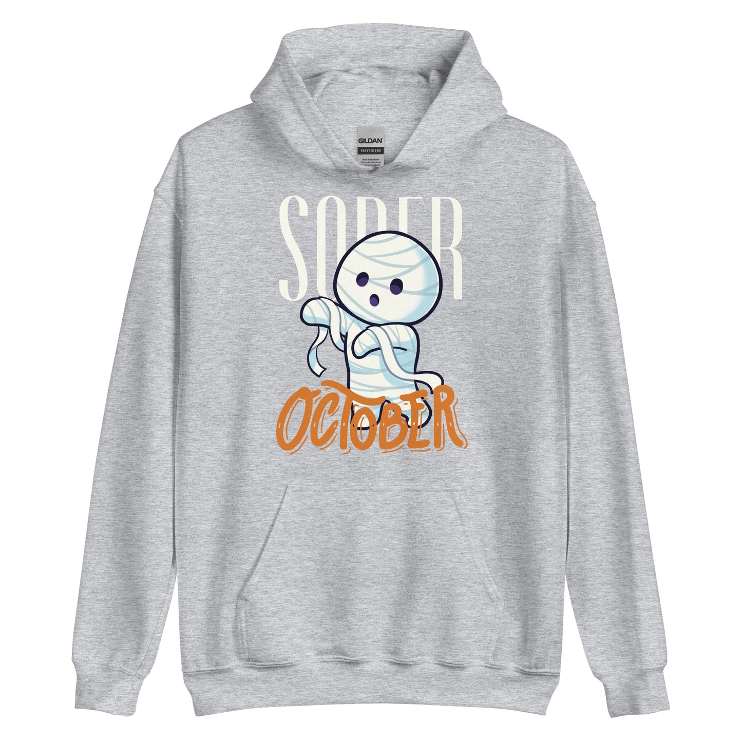 Sober October Ghost Hoodie