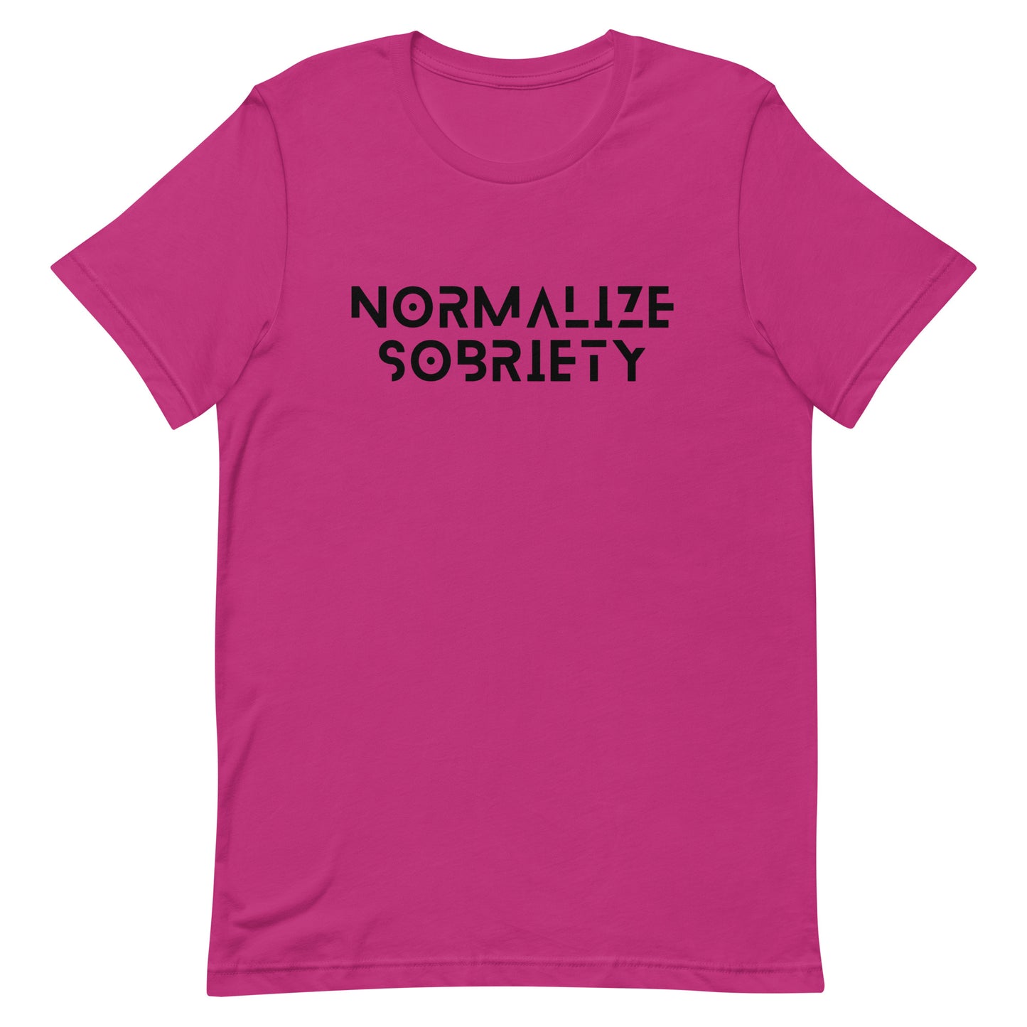 Normalize Sobriety (+Back Print) BLCK Tee