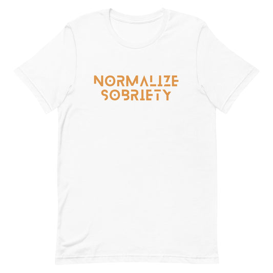 Normalize Sobriety (+Back Print) YLLW Tee