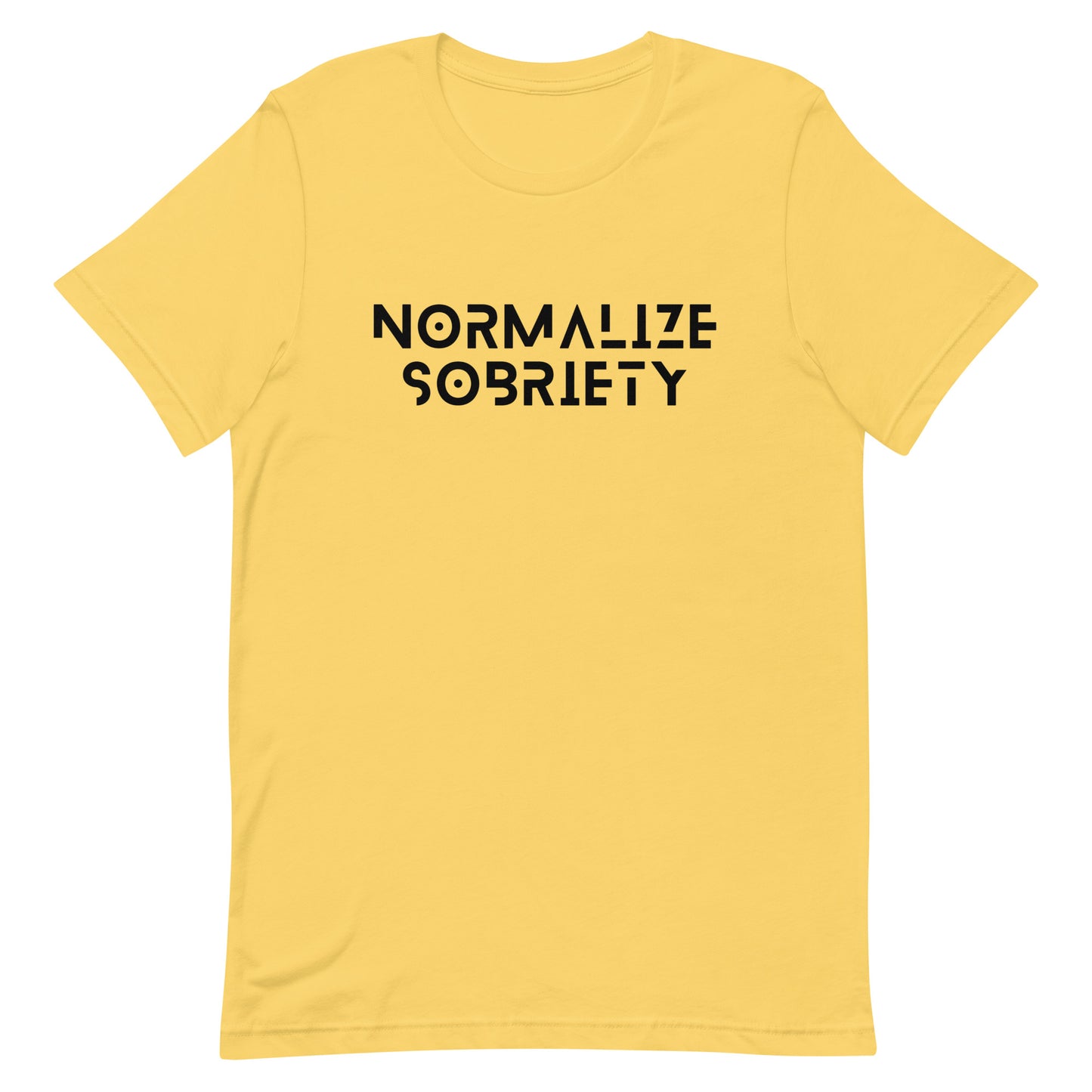 Normalize Sobriety (+Back Print) BLCK Tee