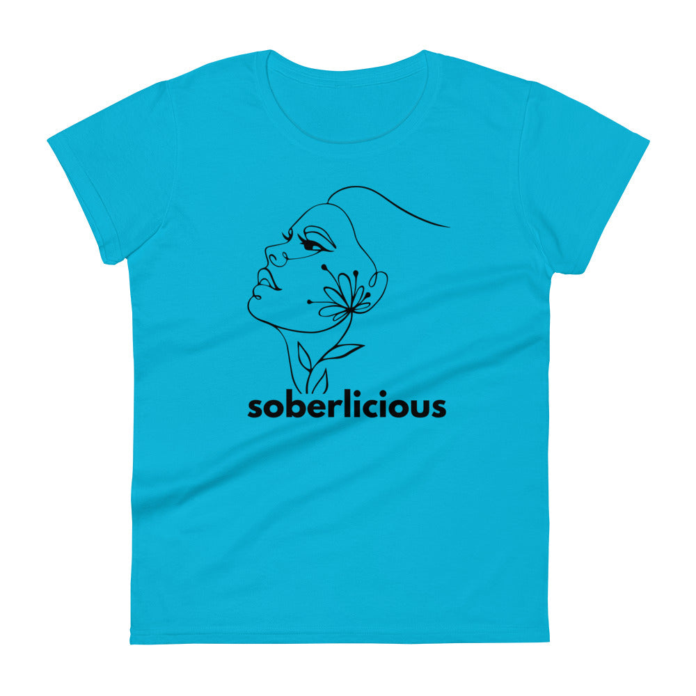 Soberlicious Lines Women's Tee