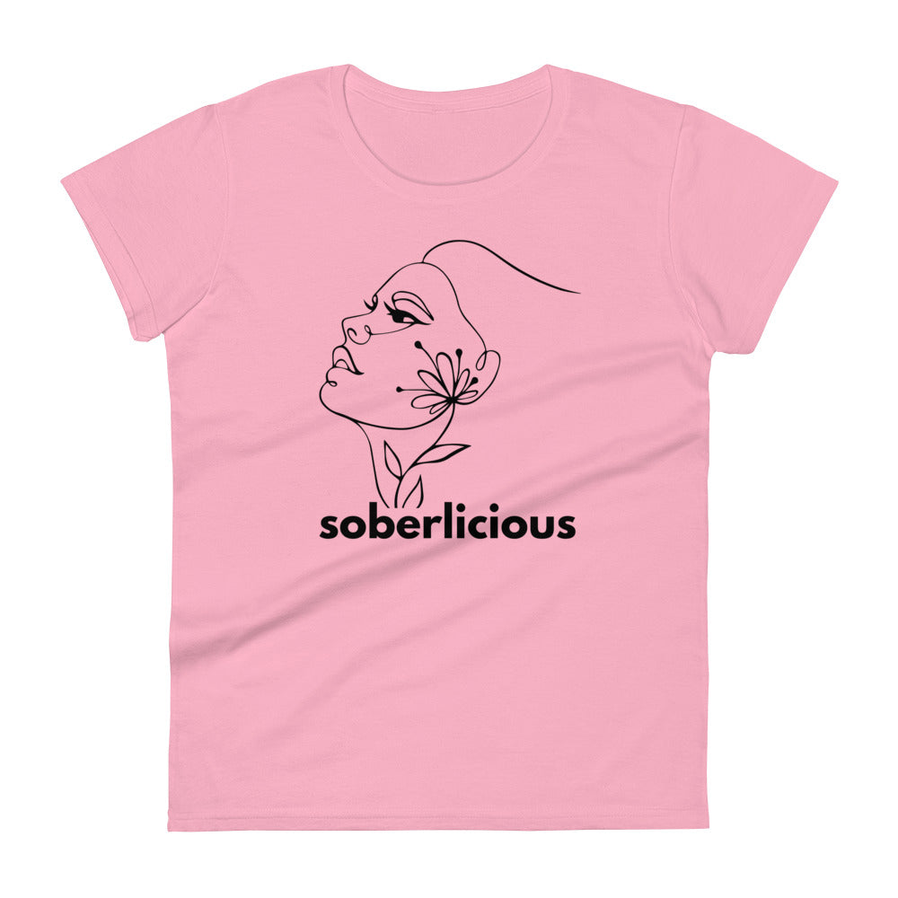 Soberlicious Lines Women's Tee