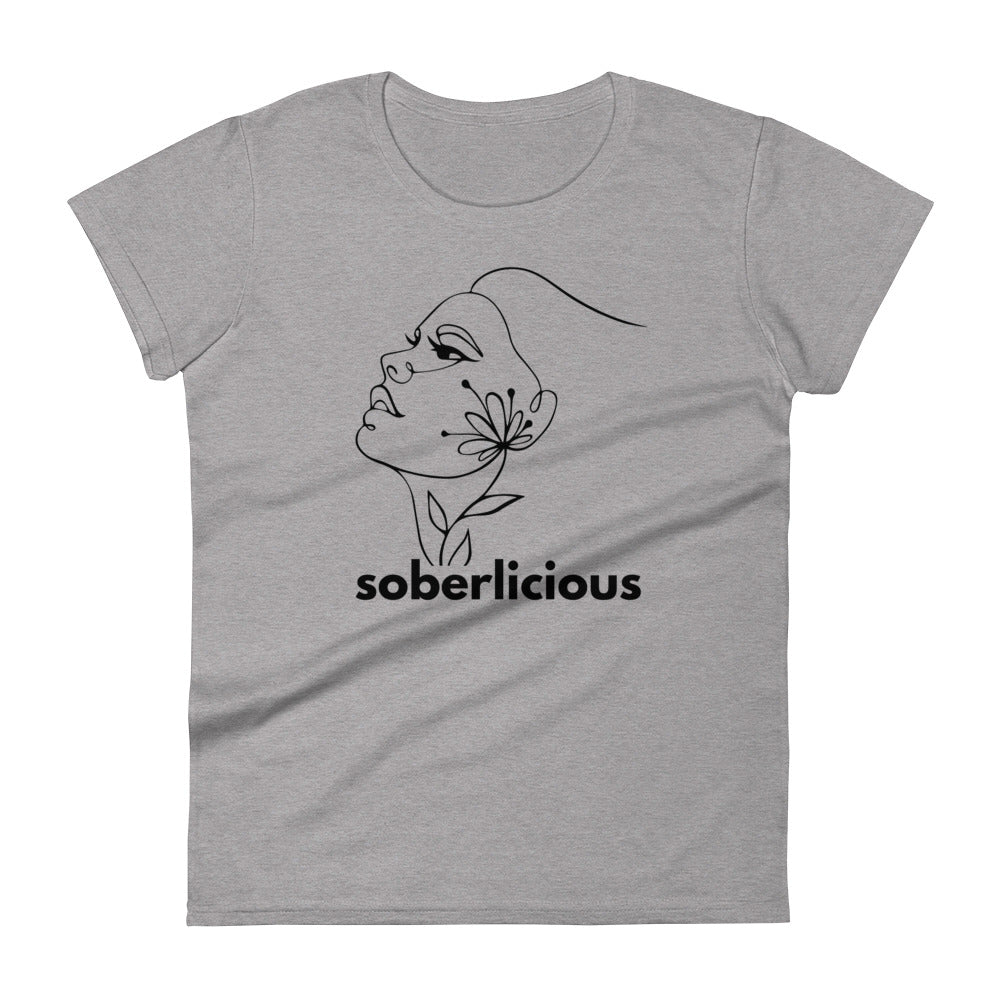 Soberlicious Lines Women's Tee