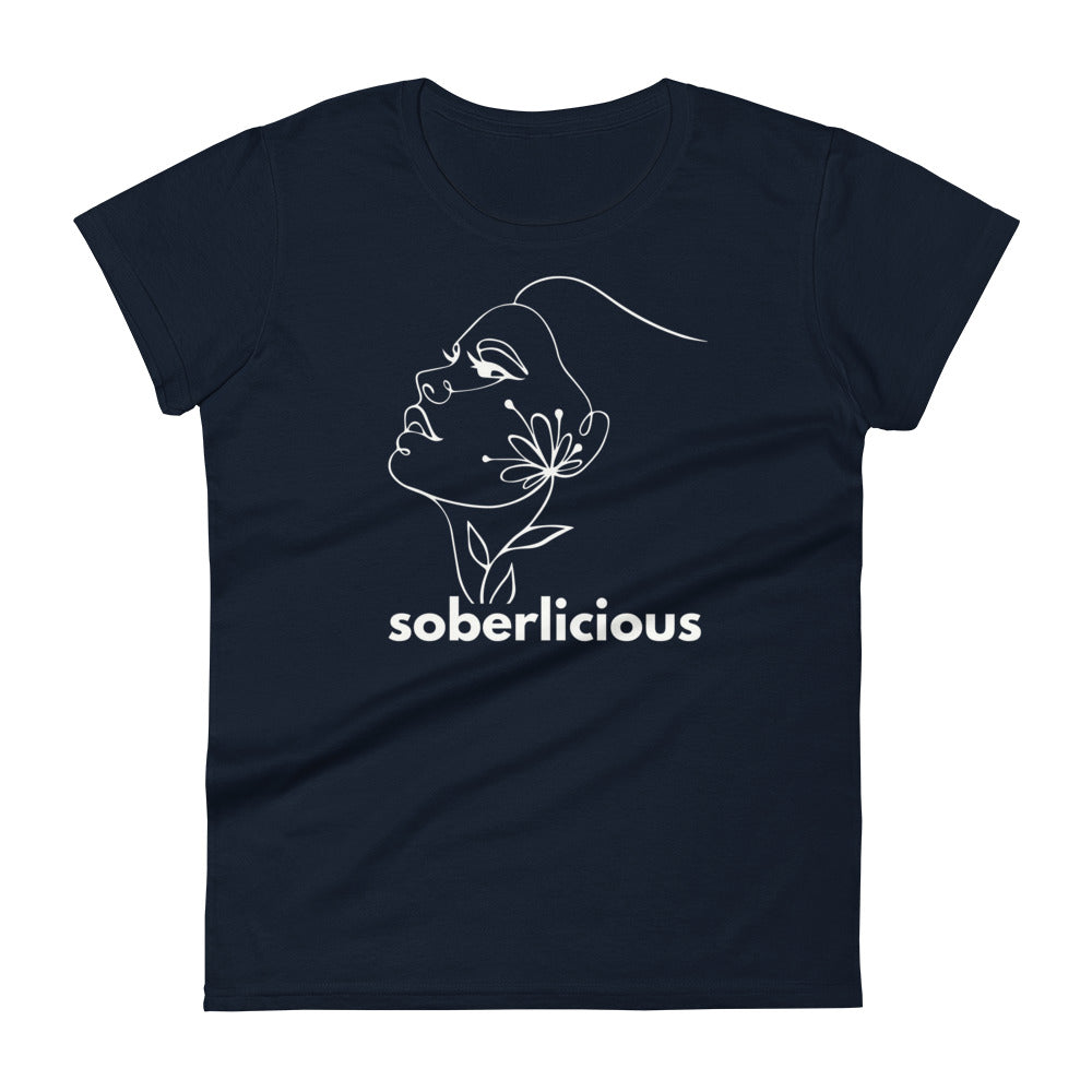 Soberlicious Lines Women's Tee