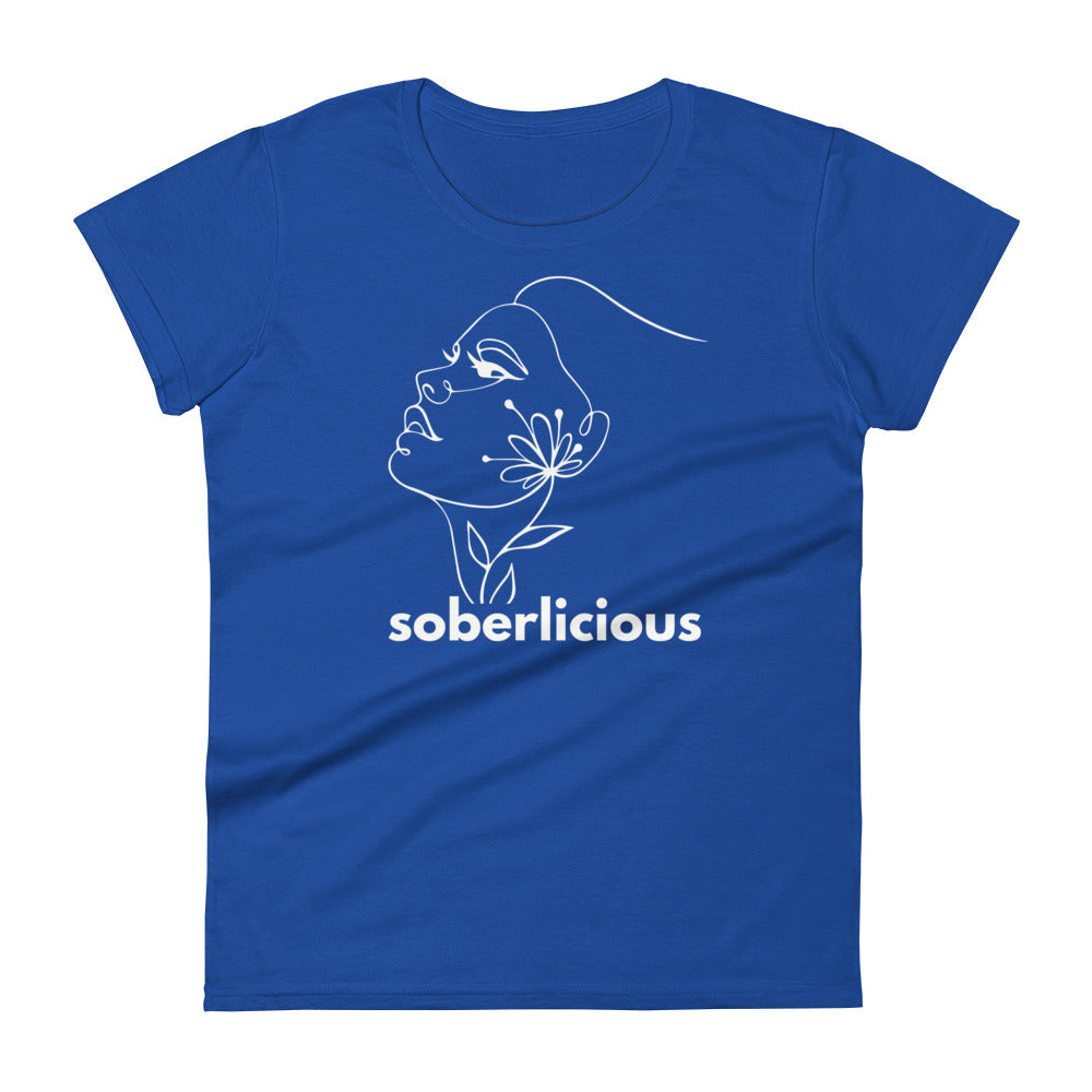 Soberlicious Lines Women's Tee