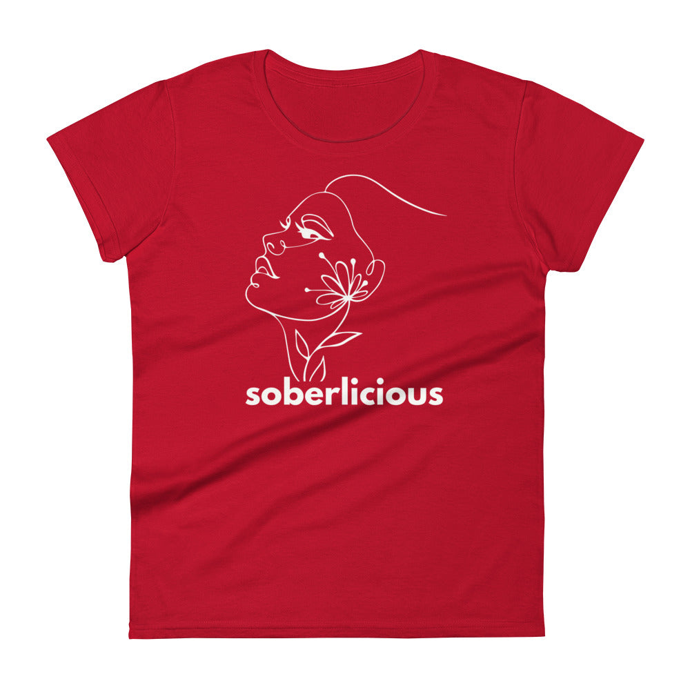 Soberlicious Lines Women's Tee